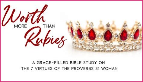 Where in the Bible does it say we are worth more than rubies?